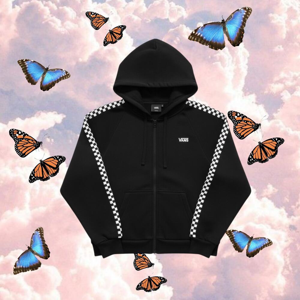 Vans Checkered Zip Up Hoodie